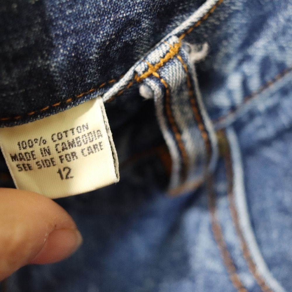Eddie Bauer Blue Ankle Cropped Jeans Classic Indigo Preppy 90s Vintage 12 - Picture 12 of 12